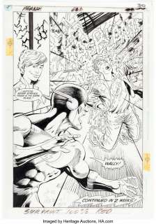 Larocque, Greg | Greg LaRocque and José Marzán Jr. Flash #62 Splash Story Page 22 Original Art (DC, 1992).... | Heritage