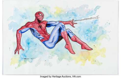 Peeples, Brent - Brent Peeples - Spider-Man Illustration Original Art (2016)....
