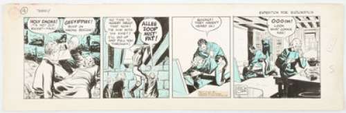 Caniff, Milton | Milton Caniff Terry and the Pirates Daily Comic Strip Original Art dated 10-21-37 (Chicago Tribune-N.Y. News, 1937... | Heritage