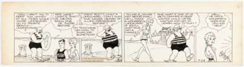 Young, Chic | Chic Young Blondie Daily Comic Strip Original Art dated 7-28-31 (King Feature Syndicate, 1931).... | Heritage