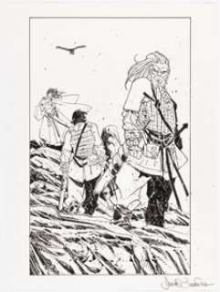 Artist, Unknown - Davide Gianfelice Northlanders #7 Splash Page 22 Original Art (DC, 2008)....