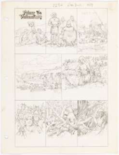 Foster, Hal | Hal Foster Prince Valiant #2234 Sunday Preliminary Original Art 12-2-1979 (King Features Syndicate, 1979).... | Heritage
