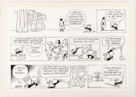 Parker, Brant | Brant Parker Wizard of Id Sunday Comic Strip Original Art dated 1-13-80 (Field Enterprises, 1980). ... | Heritage