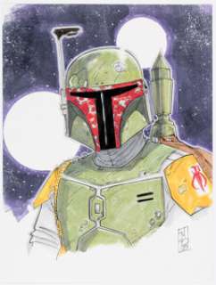 Artist, Unknown | Unknown Artist - Boba Fett Illustration Original Art (2018).... | Heritage