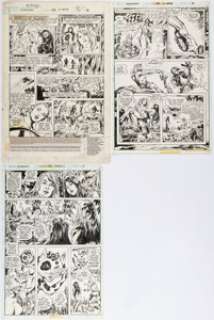 Ayers, Dick | Dick Ayers and Alfredo Alcala Kamandi, the Last Boy on Earth #53 Story Pages Original Art Group of 3 (DC, 1977). ... (Total: 3 Original Art) | Heritage