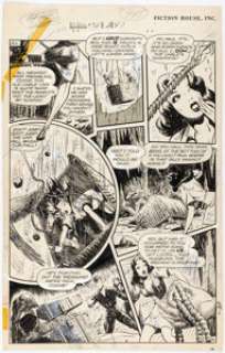 Larsen, Howard | Howard Larsen Rangers Comics #35 Crusoe Island Story Page 6 Original Art (Fiction House, 1947).... | Heritage