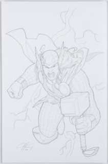 Henry, Clayton - Clayton Henry - Thor Sketch Original Art (2008)....