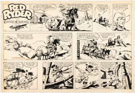Harman, Fred | Fred Harman Red Ryder Sunday Comic Strip Original Art dated 11-18-1951 (McNaught Syndicate, 1951).... | Heritage