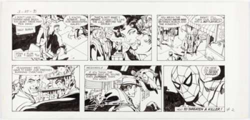 Marvel Artist | Flor Dery Amazing Spider-Man Sunday Comic Strip Original Art 3-25-90 (King Features Syndicate, 1990).... | Heritage