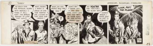 Milton Caniff | Terry and the Pirates Daily Comic Strip Original Art dated 2-23-39 (Chicago Tribune-N.Y. News, 1939)... | Heritage