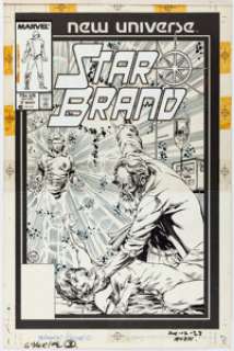 Michael Bair and Geof Isherwood - Star Brand #7 Cover Original Art (Marvel, 1987)....