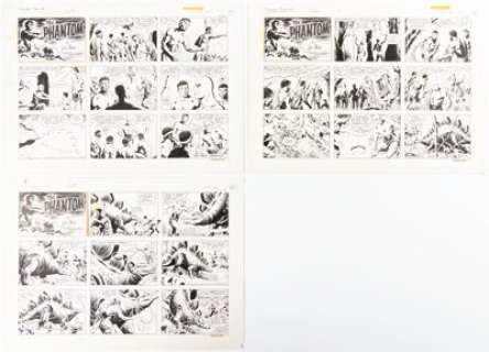 Sy Barry | The Phantom Sunday Comic Strip Original Art Group of 3 (King Features Syndicate, 1977). ... (Total: 3 Original Art) | Heritage