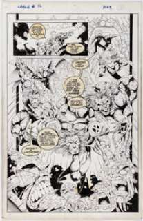 Steve Skroce and Matt Banning - Cable #16 "Phalanx Covenant" Story Page 29 Original Art (Marvel, 1994)....