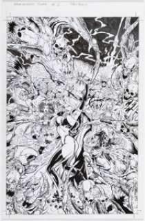 Ivan Reis and Joe Pimentel - Armageddon #2 Cover Original Art (Chaos!, 1999)....