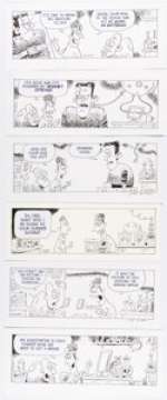Scott Nickel - Eek! Daily Comic Strip Original Art Group of 6 (Andrews McMeel Syndicate, 2013). (Total: 6 Original Art)