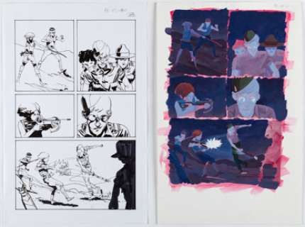 Tyler Jenkins and Hilary Jenkins - Black Badge #5 Story Page 11 Original Art Group of 2 (Boom! Studios, 2018). (Total: 2 Original Art)