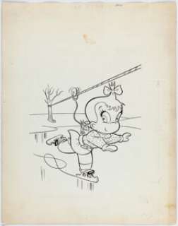 Warren Kremer - Little Audrey #40 Cover Original Art (Harvey, 1955).