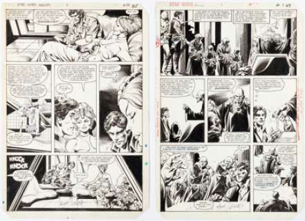 Carmine Infantino and Rudy Nebres Star Wars Annual #2 Story Pages 25 & 29 Original Art (Marvel, 1982). (Total: 2 Original Art)