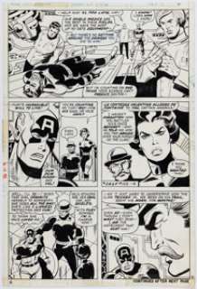 Sal Buscema and Frank McLaughlin Captain America #166 Story Page 5 Original Art (Marvel, 1973). | Heritage
