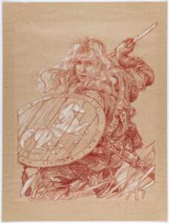 Donato Giancola - Eowyn from The Return of the King Illustration Original Art (undated).
