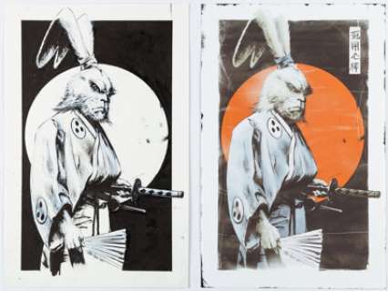 Brian Thies - Usagi Yojimbo Illustration Original Art and Print Group of 2 (2014). (Total: 2 Items)