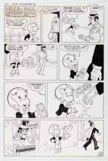Harvey Artist Richie Rich Success Stories #64 Complete 1-Page Story Original Art (Harvey, 1975). | Heritage