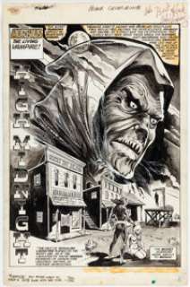 Mike Vosburg and Frank Chiaramonte Vampire Tales #8 Title Splash Page 2 Original Art (Marvel, 1974). | Heritage