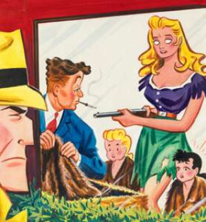 Joe Simon (as Chester Gould) Dick Tracy #103 Cover Painting Original Art (Harvey, 1956). | Heritage