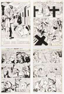 Mike Sekowsky and Mike Esposito Young Love #105 Complete 4-Page Story Original Art (DC, 1973). (Total: 4 Original Art)