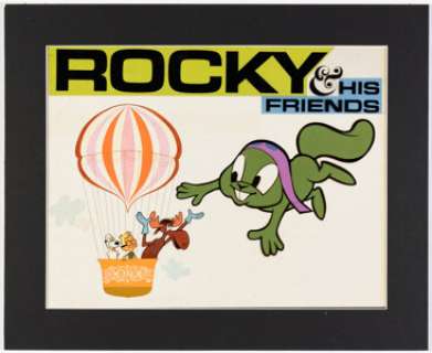 Colorforms Artist - Rocky & His Friends Colorforms Box Cover Production Color Original Art (Colorforms Brand, LLC., c. 1959-61). | Heritage