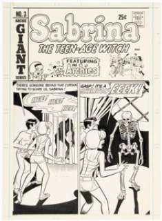 Dan DeCarlo and Rudy Lapick Sabrina, the Teenage Witch #3 Cover Original Art (Archie, 1971). | Heritage