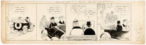 Frank King Gasoline Alley Daily Comic Strip Original Art dated 11-13-20 (Chicago Tribune, 1920). | Heritage