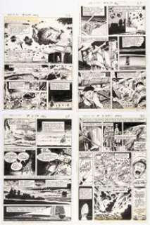 Sam Glanzman Our Army at War #259 "Accident..." Complete 4-Page Story Original Art (DC, 1973). (Total: 4 Original Art) | Heritage