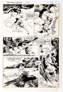 John Buscema, Dan Green, and Joe Chiodo Kull the Conqueror #2 Story Page 9 Original Art (Marvel, 1983). | Heritage