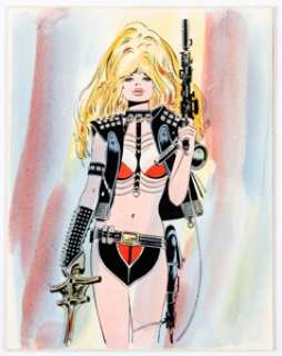 Frank Thorne - Sci-Fi Pin-Up Illustration Original Art (undated). | Heritage