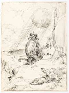 Roy G. Krenkel - Pellucidar Illustration Original Art (c. 1960s). | Heritage