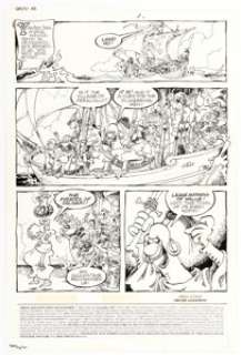 Sergio Aragonés Groo the Wanderer #33 Story Pages 1 Original Art (Marvel, 1987). | Heritage
