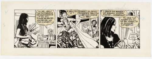 Jorge Longarón Friday Foster Daily Comic Strip Original Art dated 10-23-70 (Chicago Tribune, 1970). | Heritage