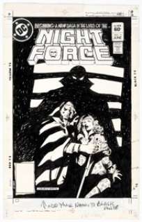 Gene Colan and Bob Smith Night Force #11 Cover Original Art (DC, 1983). | Heritage
