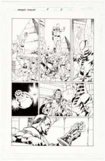 Carlos Pacheco and Jesús Merino Avengers Forever #9 Fantastic Four and Doctor Doom Story Page 5 Original Art (Marvel, 1999). | Heritage