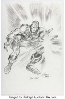 Gene Colan - Iron Man Specialty Illustration Original Art (1998). | Heritage