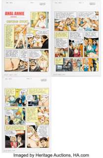 Don Lomax Velvet Complete 3-Page Anal Annie Story Original Art (undated). (Total: 3 Original Art)