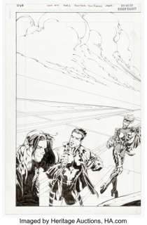 Tom Raney and Randy Elliott DV8 #14 Double Page Splash 2-3 Original Art (Image/Wildstorm, 1997).