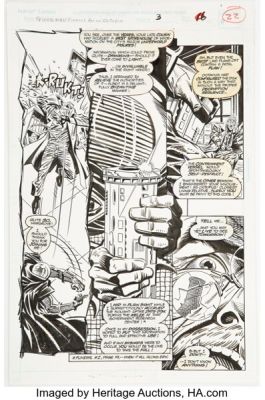 Tod Smith and Al Milgrom Spider-Man: Funeral for an Octopus #3 Mysterio Story Page 16 Original Art (Marvel, 1995).