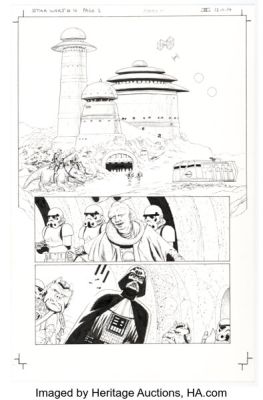 John Cassaday Star Wars #4 Story Page 1 Original Art (Marvel, 2015). | Heritage