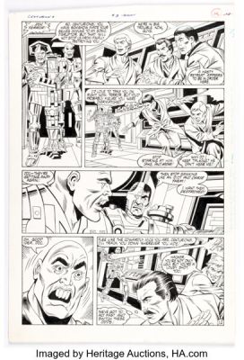 Don Heck and Al Vey Centurions #3 Story Page 12 Original Art (DC, 1987).