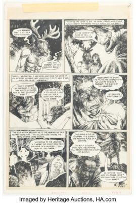 Leo Duranona Eerie #94 "Honor and Blood" Story Pages 2-3 Original Art (Warren, 1978). (Total: 2 Original Art)