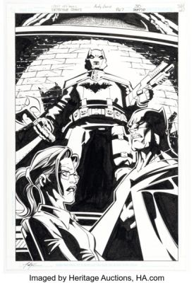 Scott McDaniel and Andy Owens Detective Comics #867 Splash Page 30 Original Art (DC, 2010).