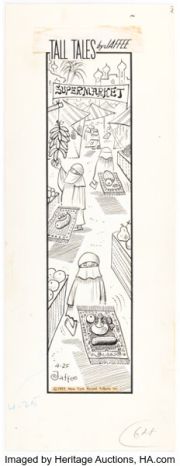 Al Jaffee Tall Tales Daily Comic Strip Original Art dated 4-25-59 (New York Herald Tribune, 1959). | Heritage