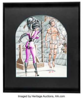 Bill Ward - Adult Paperback Cover Painting Original Art (Eros Goldstripe, c. 1970-80s). | Heritage